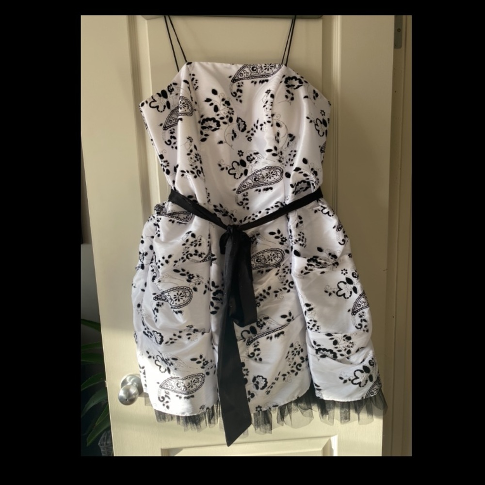 ✨NWT✨ -Black/White w/glitter accents party dress